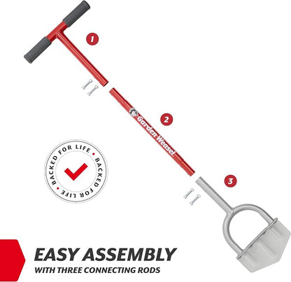 Garden Weasel Edger-Chopper Manual Lawn Edger Tool - Sod Cutter and Trenching Shovel for Clean Garden Borders - Ergonomic Handle and Carbon Steel Blade Latest Model 91714-3 | Gift for Dad