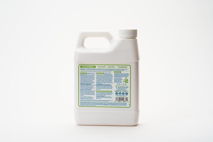 Wondercide - Flea and Tick Spray Concentrate for Yard and Garden with Natural Essential Oils – Kill, Control, Prevent, Fleas, Ticks, Mosquitoes and Insects - Safe Around Pets, Plants, Kids - 32 oz