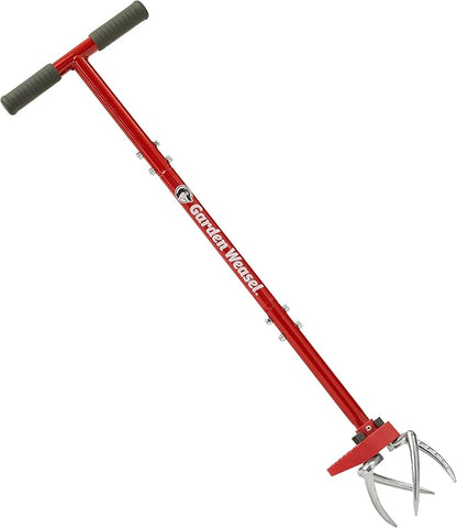 Garden Weasel Claw Pro Garden Tiller and Cultivator Tool – Twist-Action Soil Loosener with Adjustable Carbon Steel Tines, Ergonomic Handle, and Footplate Latest Model 91334-3