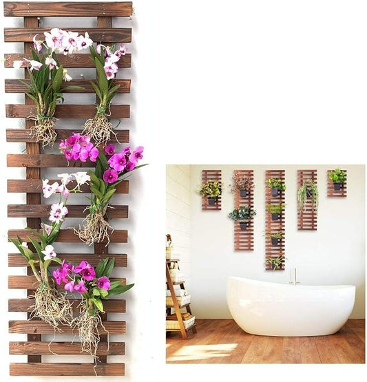 ShopLaLa Wall Planter - Wooden Hanging Planter for Indoor Plants, Plant Stand, Air Plant Succulent Holder, Vertical Garden. Large Wall Decor for Living Room, Room Decor for Teens, 90cm (35.4") | Air Plant Succulent Holder, Plant Stand, Vertical Garden ...
