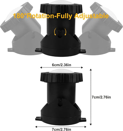 RGB Pond Lights with Timer, LED Underwater Submersible Colorful Landscape Spotlights, 98ft Remote Control IP68 Waterproof Fountain Lights for Fish Aquarium Tank Garden Yard Pool (Set of 3)