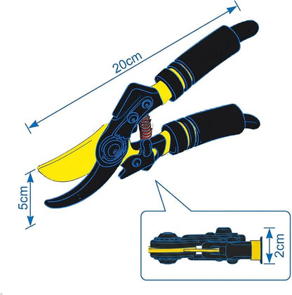 Ultra Sharp Germany Titanium Steel Pruning Shears - Cuts 3X Easier