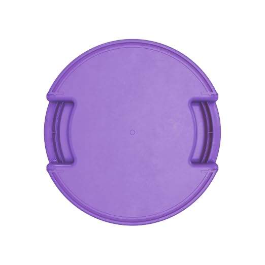 SPARTA Bronco Waste Container Trash Container, Round Trash Bin for Disposal, 10 Gallons, Purple, (Pack of 6)