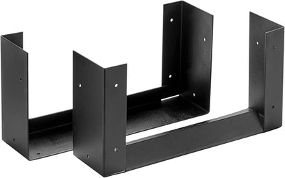 Shelter SLRK Adjustable Length & Height Firewood Storage Log Rack/Holder Kit, Powder Coated Heavy Duty All Steel, Adj. L x 14" D x Adj. H, Black