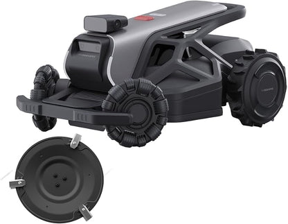 TRON with Large Mowing Disk,Robot Lawn Mower, Wire-Free Robotic Lawnmower up to 1 Acre,300° Vision + NetRTK,AI Obstacle Avoidance,App Control, 65% Slopes, 15Ah, IPX6,Cutting1.2”–3.5“