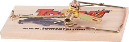Tomcat Rat Trap (Wooden), 1 Trap | Disposable Non-Chemical Rat Trap for Homes, Garages and Basements, Single Pack