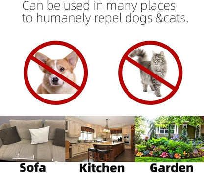 12 Pack Cat Repellent Outdoor/Indoor Scat Mat for Cats&Dogs, Keep Away Pest Plastic Mats with Spikes,16 x 13 Inches