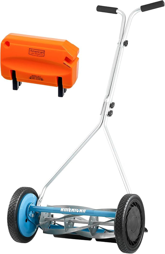 American Lawn Mower 1415-16SK2 16-Inch 5-Blade Reel Mower with Sharpener