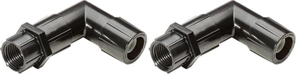 Rain Bird EAFPT-1S Drip Irrigation Elbow Adapter, 1/2" Female Pipe Thread x Easy Fit Universal Fitting, Fits All 1/2" and 5/8" Drip Tubing (Pack of 2)