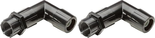 Rain Bird EAFPT-1S Drip Irrigation Elbow Adapter, 1/2" Female Pipe Thread x Easy Fit Universal Fitting, Fits All 1/2" and 5/8" Drip Tubing (Pack of 2)