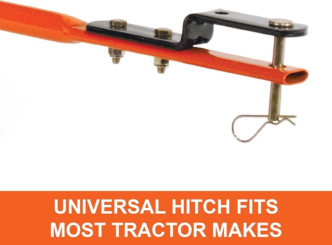 Agri-Fab Pull Behind Broadcast Spreader for Seed, Fertilizer, Salt and Ice Melt, 130 lb Hopper Capacity with Universal Hitch and 12 Ft Spread Width