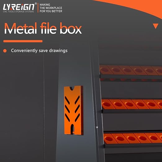 CAT/BT40 Large Capacity CNC Tool Storage Cabinet, CNC Tool Holder Vertical Drawer Cabinet for Warehouse Workshop Factory Garage Machining Centers
