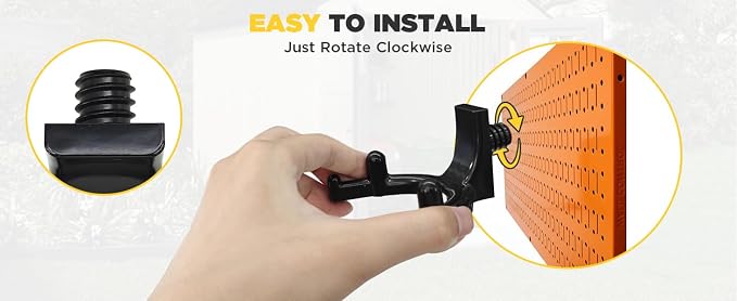 6-Pack Double-Head Shed Hooks for Suncast & Craftsman, Heavy-Duty PC | Patent-Pending Design | Holds Up to 50 lbs | Secure Threaded Installation | Weather Resistant | U-Shape | Shed Organization