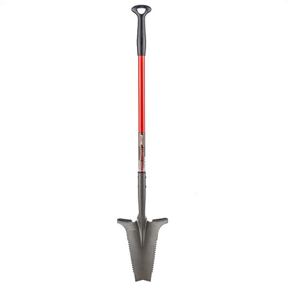 Root Slayer 22311 Nomad Garden Spade, Serrated Edge, Red