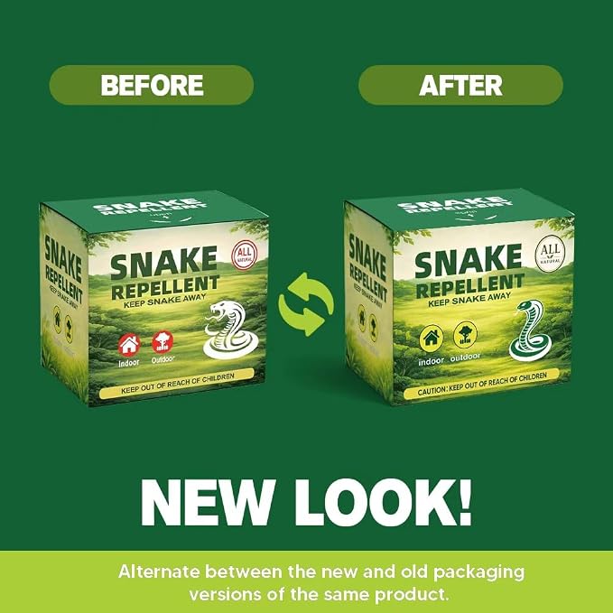 Snake Repellent for Yard, Snake Deterrent Outdoor, 12-Pack Snake Away Repellent for Garden/Lawn, Backyard Snake Repellent, Covers 120 Sq Ft, Lasts Up to 60 Days