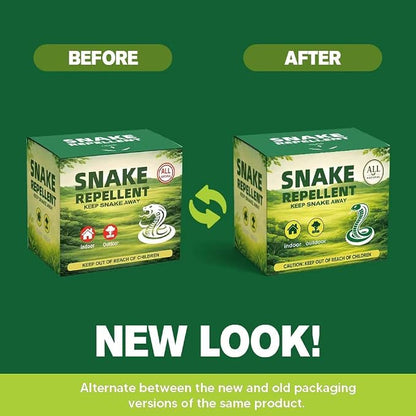 Snake Repellent for Yard, Snake Deterrent Outdoor, 12-Pack Snake Away Repellent for Garden/Lawn, Backyard Snake Repellent, Covers 120 Sq Ft, Lasts Up to 60 Days