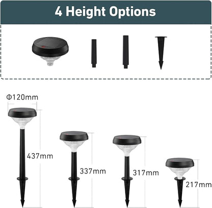 Linkind Solar Lights Outdoor 8 Pack, Solar Pathway Lights, Warm White Landscape Path Lights Waterproof for Walkway Yard Garden Driveway Use