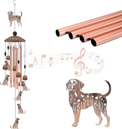 Labrador Wind Chimes for Outside, Labrador Windchimes Gifts for Grandma/Women Birthday Gifts,Outdoor/Indoor Metal Wind Chime for Garden,Home, Lawn, Porch, Yard (35")