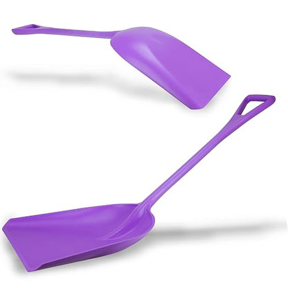 SPARTA Polypropylene Sanitary Shovel, One-Piece Food Handling Scoop, Commercial Kitchen and Bulk Ingredient Transfer Tool, 13.75" x 16.5" Scoop, Purple