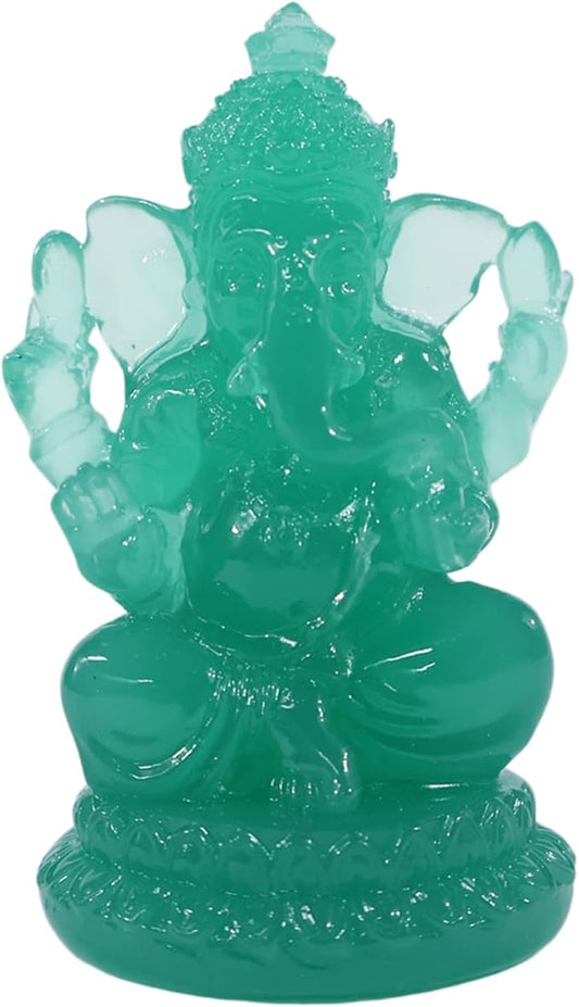 Lord Ganesha Buddha Statue - Elephant God Sculptures Ganesh Figurines | Man-Made Stone Home Garden Buddha Decoration Statues