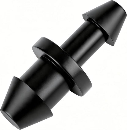 RedChili Drip Irrigation Universal 1/4" Barbed End Cap Fitting, 120 Pieces Drip System Parts Goof Plug Connectors Fits 1/4-Inch Drip Tubing Irrigation For Drip Line Connection