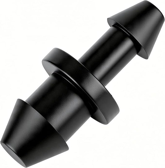 RedChili Drip Irrigation Universal 1/4" Barbed End Cap Fitting, 120 Pieces Drip System Parts Goof Plug Connectors Fits 1/4-Inch Drip Tubing Irrigation For Drip Line Connection