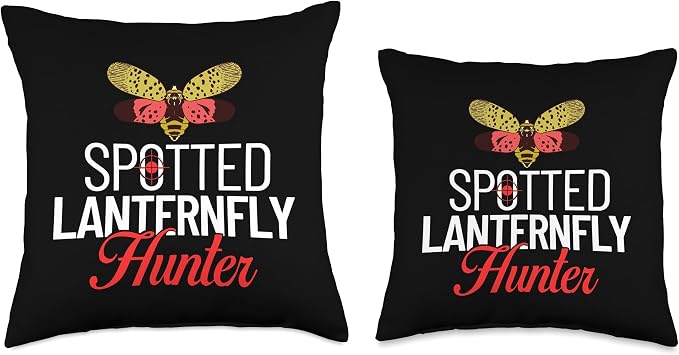 Spotted Lanternfly Trap Insect Spray Lantern Fly Throw Pillow