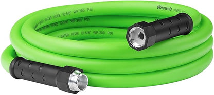 Garden Hose 15 FT x 5/8″, Short Garden Water Hose with Swivel Handle, 200 PSI Working, 450 PSI Burst, Lightweight Flexible Water Hose for Lawn, Yard, Car, All-Weather Outdoor Use, G15GH06