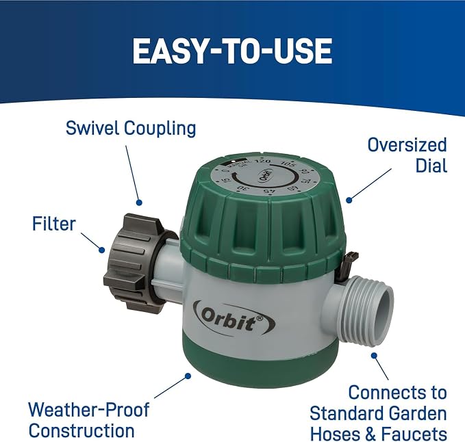 6-Pack Orbit 62034 Mechanical Watering Hose Timer