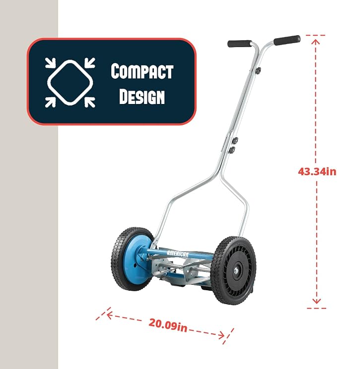 American Lawn Mower 1304-14SK2 14-Inch 5-Blade Reel Mower with Sharpener