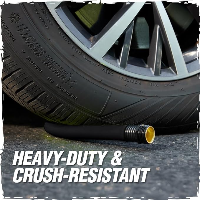 RUGGED RHINO Heavy Duty Garden Hose 75ft x 5/8in, Anti-Kink and Leakproof, Durable 4-Layer Construction, 500 PSI Burst, All Weather Outdoor Watering for Lawn, Garden, Flowers, Black and Orange