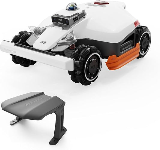 Mammotion LUBA 3 AWD 1500H Robot Lawn Mower with Garage (Ship Separately), 0.37 Acre, All-Wheel-Drive for 80% Slopes, 360° LiDAR+Dual-Camera AI Vision, 15 Multi-Zone Management, 2.2"-4.0" Cut Height