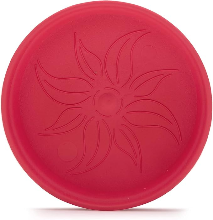 Mintra Garden Pots, 4 Pack Bulk Plastic Plant Pots with Drainage Tray, Round Indoor & Outdoor Decorative Planters with Drain Holes for Flowers, Herbs & Plants, 11cm Diameter – Coral, 4.3 in