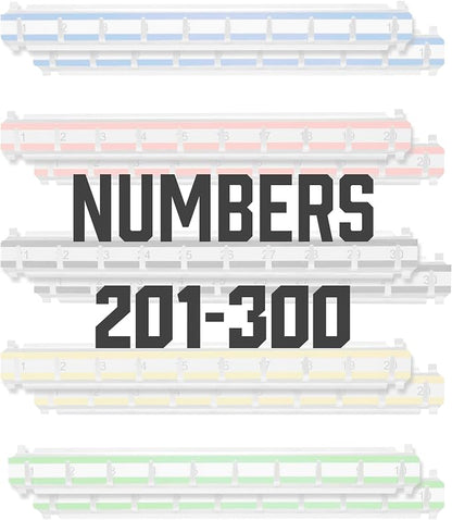 BARSKA Labeled Key Shelves with 201-300 Numbered Hooks for Key Cabinets