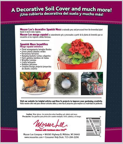 Mosser Lee ML0560 Spanish Moss, 250 Cubic Inches (Pack of 8)