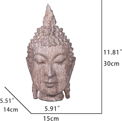 Decorative Buddha head statue, exquisite Zen garden home decoration