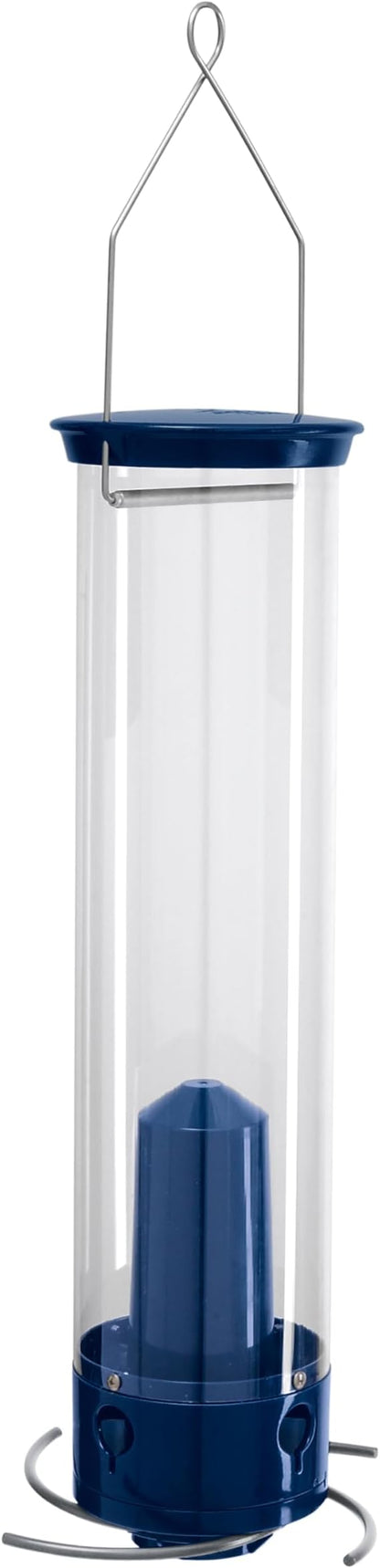 Droll Yankees Whipper Squirrel-Proof Bird Feeder for Outdoors | 5lb Seed Capacity, Weight-Activated Collapsible Perches, Heavy-Duty Metal Construction, Powder-Coated Tube Feeder, YCPW-180-M