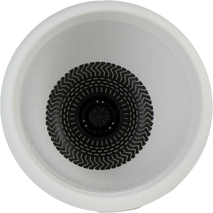 The HC Companies Sevilla Flower Planters - Outdoor & Indoor Planter - Round Self Watering Plant Pots for Herbs & More (12”, White, Pack of 1)