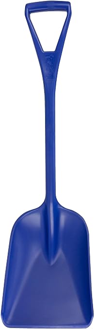 SPARTA Polypropylene Sanitary Shovel, One-Piece Molded Food and Ice Scoop for Commercial Kitchen and Bulk Ingredient Transfer, 10" x 13.75" Scoop, Blue (Pack of 3)