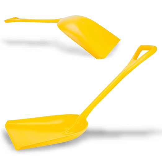 SPARTA Polypropylene Sanitary Shovel, One-Piece Food Handling Scoop, Commercial Kitchen and Bulk Ingredient Transfer Tool, 13.75" x 16.5" Scoop, Yellow (Pack of 3)