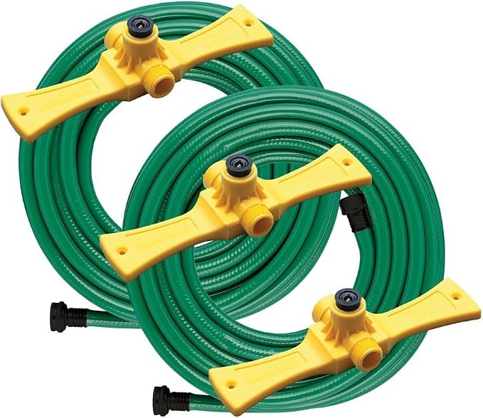 Orbit 58092N Port-A-Rain Hose Watering Sprinkler System, Green (4-Pack)