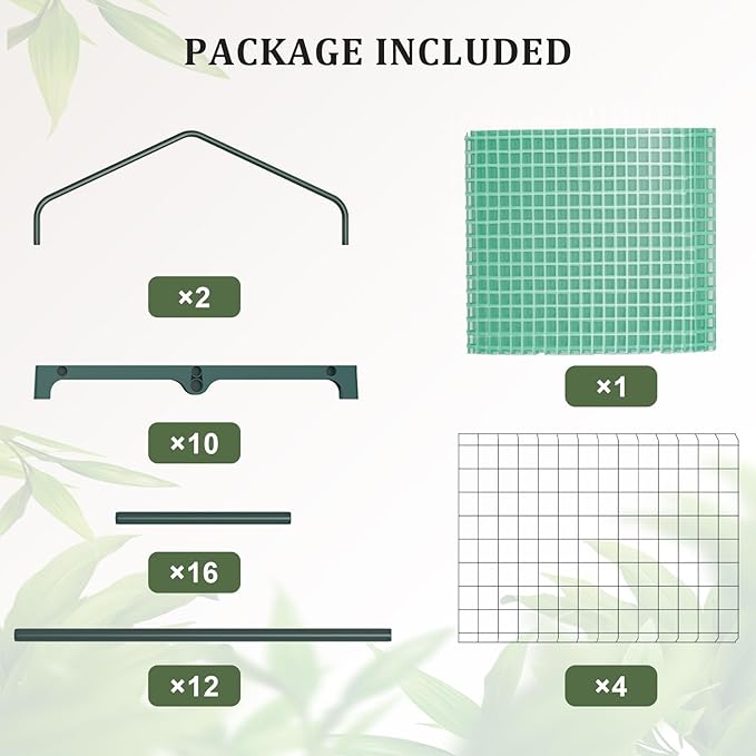 Greenhouse for Indoor Outdoor, Small Plastic Plant Green House 4-Tier Rack Stand Portable Greenhouses with Durable PE Cover for Seedling