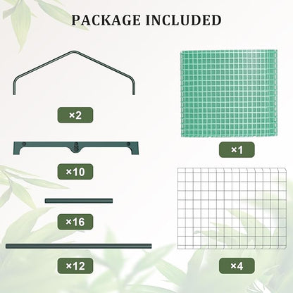 Greenhouse for Indoor Outdoor, Small Plastic Plant Green House 4-Tier Rack Stand Portable Greenhouses with Durable PE Cover for Seedling