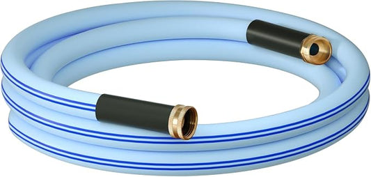 Atlantic Heavy Duty Garden Hose 8 ft x 5/8 Inch Blue Color, Short Connection Leader Hose with Male-Female Connectors.(8 Feet)