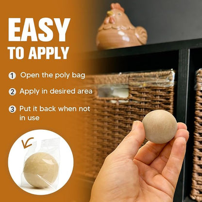 AUDQQM Mosquito Repellent Outdoor Patio, Mosquito Balls Indoor, Mosquitoes for Yard, Keep Mosquitoes Away for Room/Porch/Camping, Effective for 60 Days-12P
