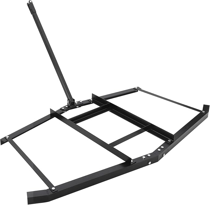 Hipicute Driveway Drag 74" Drag Harrow Driveway Grader Steel Tow Behind Lawn Rake with Adjustable Bars, Driveway Tractor Harrow Driveway Grader for ATVs, UTVs,Tractor, Mower