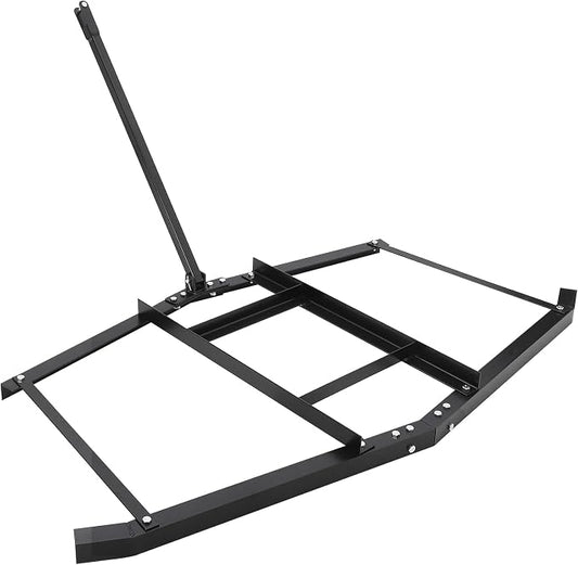 Hipicute Driveway Drag 74" Drag Harrow Driveway Grader Steel Tow Behind Lawn Rake with Adjustable Bars, Driveway Tractor Harrow Driveway Grader for ATVs, UTVs,Tractor, Mower