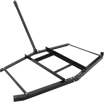 Hipicute Driveway Drag 66" Drag Harrow Driveway Grader Steel Tow Behind Lawn Rake with Adjustable Bars, Driveway Tractor Harrow Driveway Grader for ATVs, UTVs,Tractor, Mower