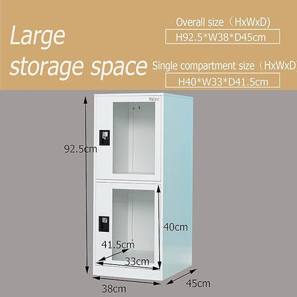 MECOLOR Vertical Single-Layer Small lockers with Padlocks and latches, 2 or 3 compartments, for Employees, Families, Offices, Schools, supermarkets and Other Places, (Full White, G2V)