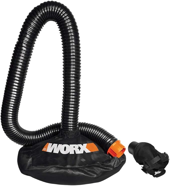 WORX WG509 12 Amp 3-in-1 Electric Leaf Blower with All Metal Mulching System and Leaf Collection System